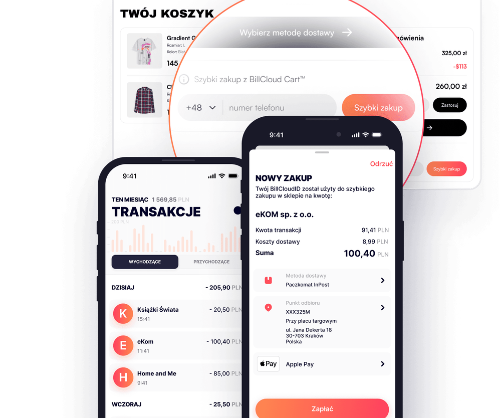 desktop version of One-Click Checkout with BillCloud® – UX/UI Case Study cover