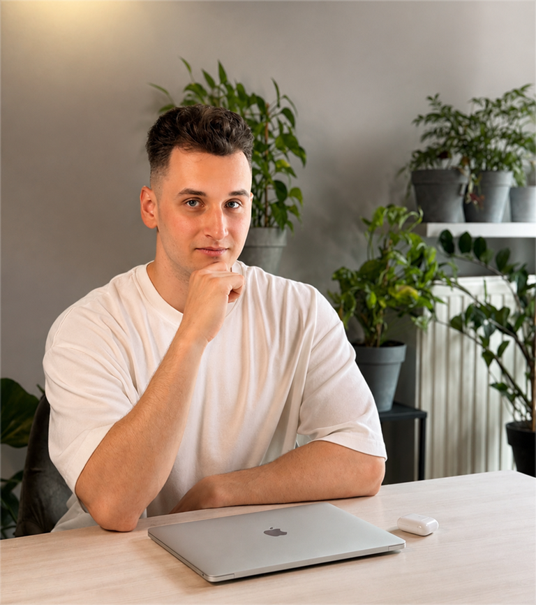 ScreamPixel team member in the design studio