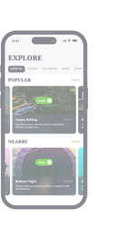 mobile app UX/UI mockups on a smartphone