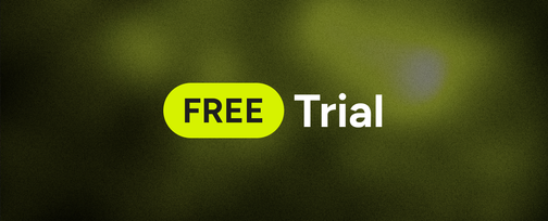 image presents free trial word